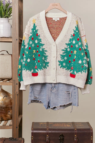 Merry Pine V-Neck Cardigan