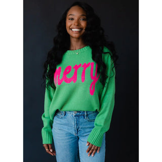 Mint Green Merry Sweater