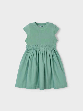 Mint Ribbed Dress - Girl