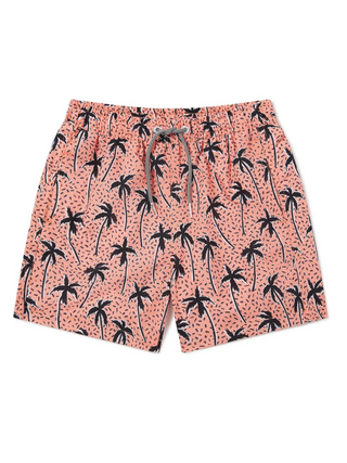 Orange Palm Swim Shorts