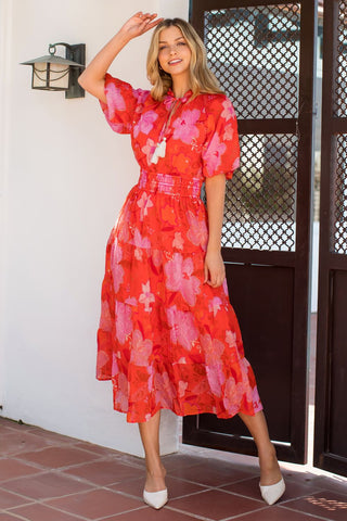 Orange it Cute Maxi Dress