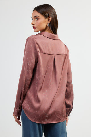 Own the Night Blouse Mauve