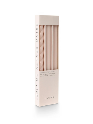Pale Pink 3pk Taper Candles