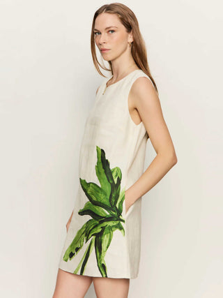 Palmetta Linen Shift Dress