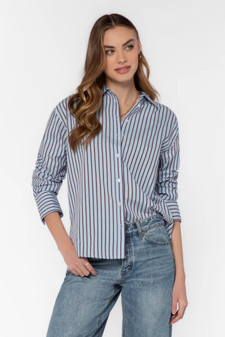 Pemberly Bluebird Stripe