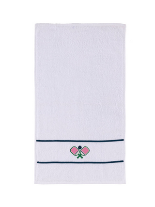 Pickleball Paddles Towel White