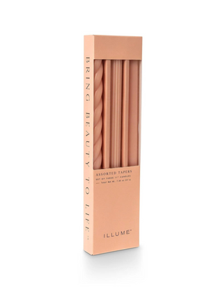 Pink 3pk Taper Candles