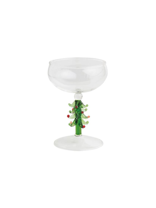 Green Tree Coupe Glass