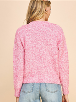 Pink on Wednesday Sweater