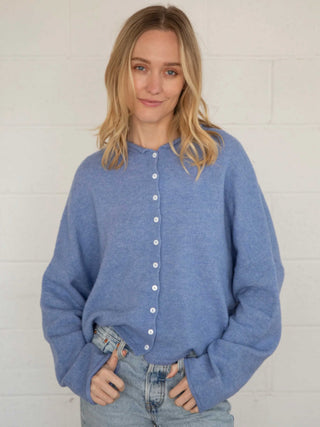 Piper Cardigan - Dusty Blue