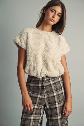 Pretty Plush Faux Fur Cream