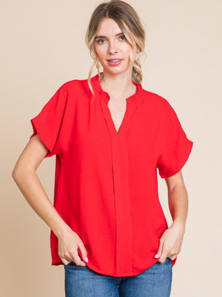 Punctual and Perfect Top - Red