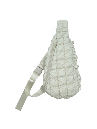 Quilted Sling Bag - Ivory