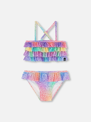 Rainbow Two Piece Swimsuit - Toddler Girl