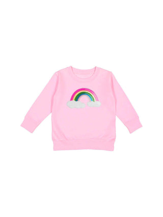 Rainbow Sequin Patch Sweatshirt - Girl