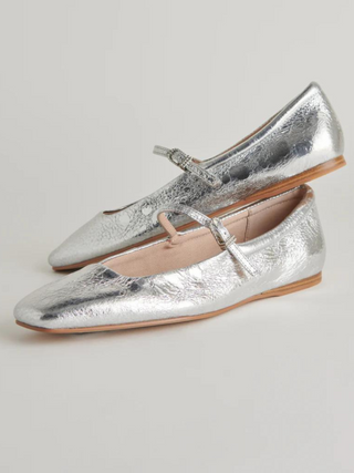 Reyes Ballet Flats - Silver