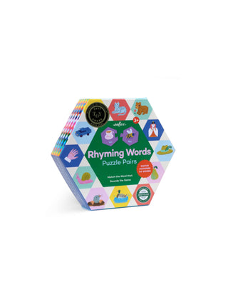 Rhyming Words Hexagon Pairs