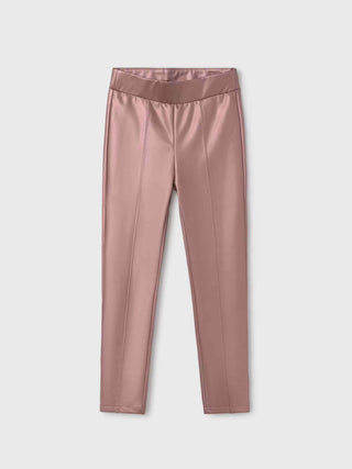 Rose Gold Faux Leather Pants