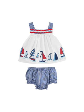 Sailboat Pinafore Set