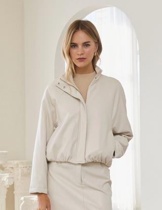 Perfectly Perfect Ivory Bomber