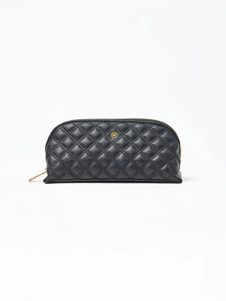Small Quilted Essential Pouch Black