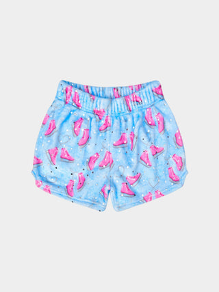 Snowy Skates Plush Shorts