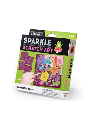 Sparkle Scratch Art - Garden