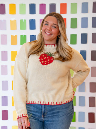 Strawberry Stitch Sweater