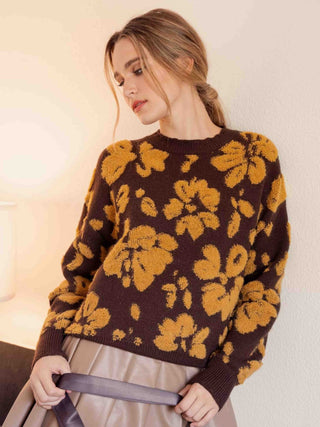 Sweet Sayings Sweater - Brown