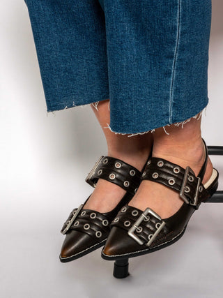 The Harlow Brown Double Buckle