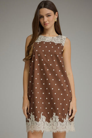 The Polka Dot w/ Lace Dress – Meredith Jaye / M and Em's