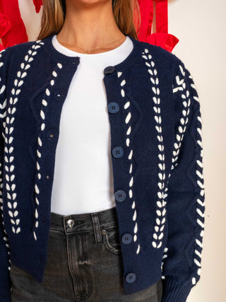 Tori Ribbon Stitch Cardigan
