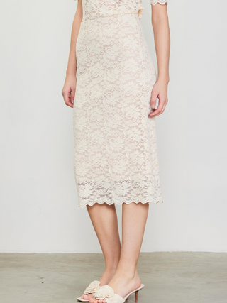 True Love and Lace Midi Skirt