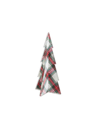 White Tartan Acrylic Tree