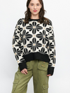 Midnight Floral Sweater