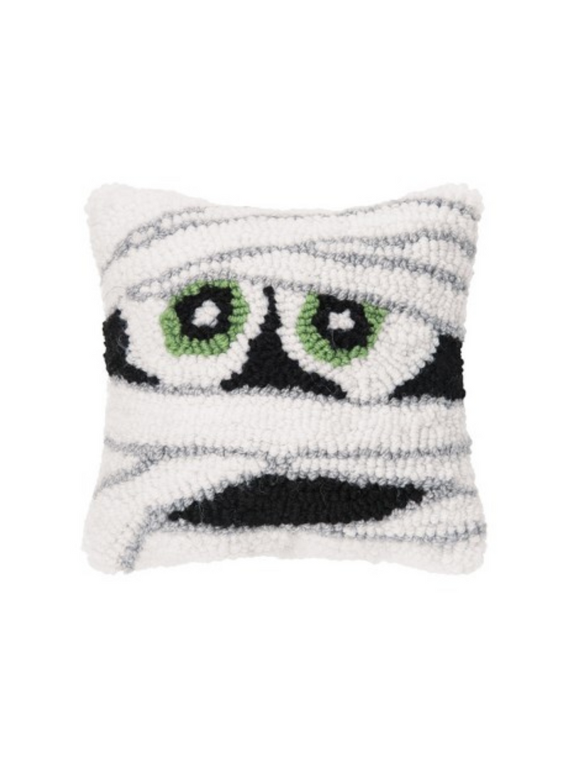 Mummy Face Hooked Pillow