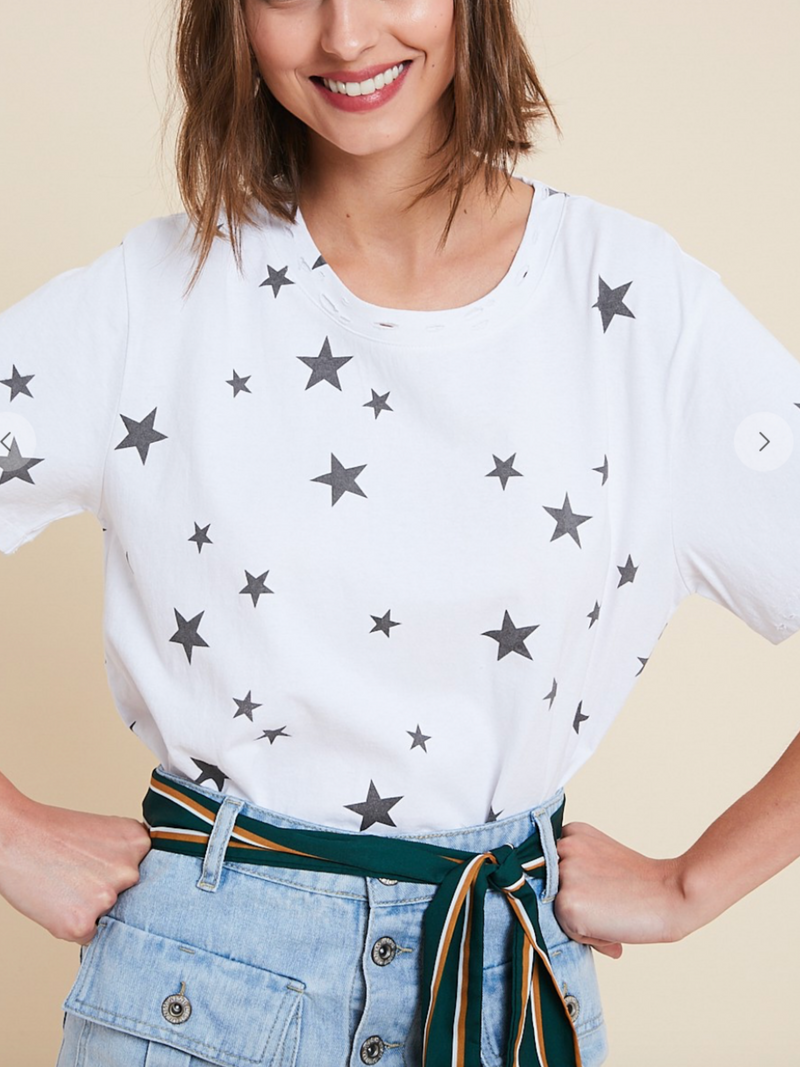 Savannah Distressed Star Tee