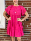 Carly Fuchsia Mini Dress