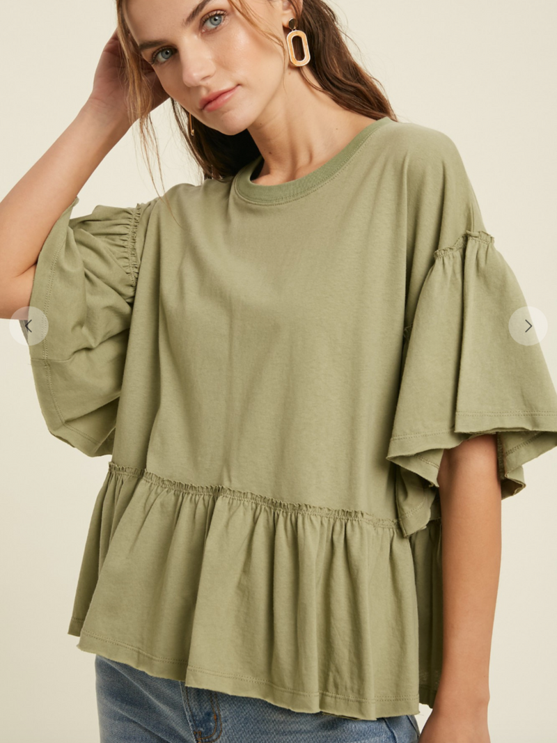 Hailey Olive Bell Ruffle