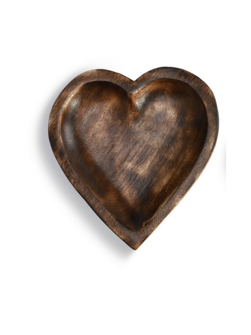Wooden Heart Bowl - Large