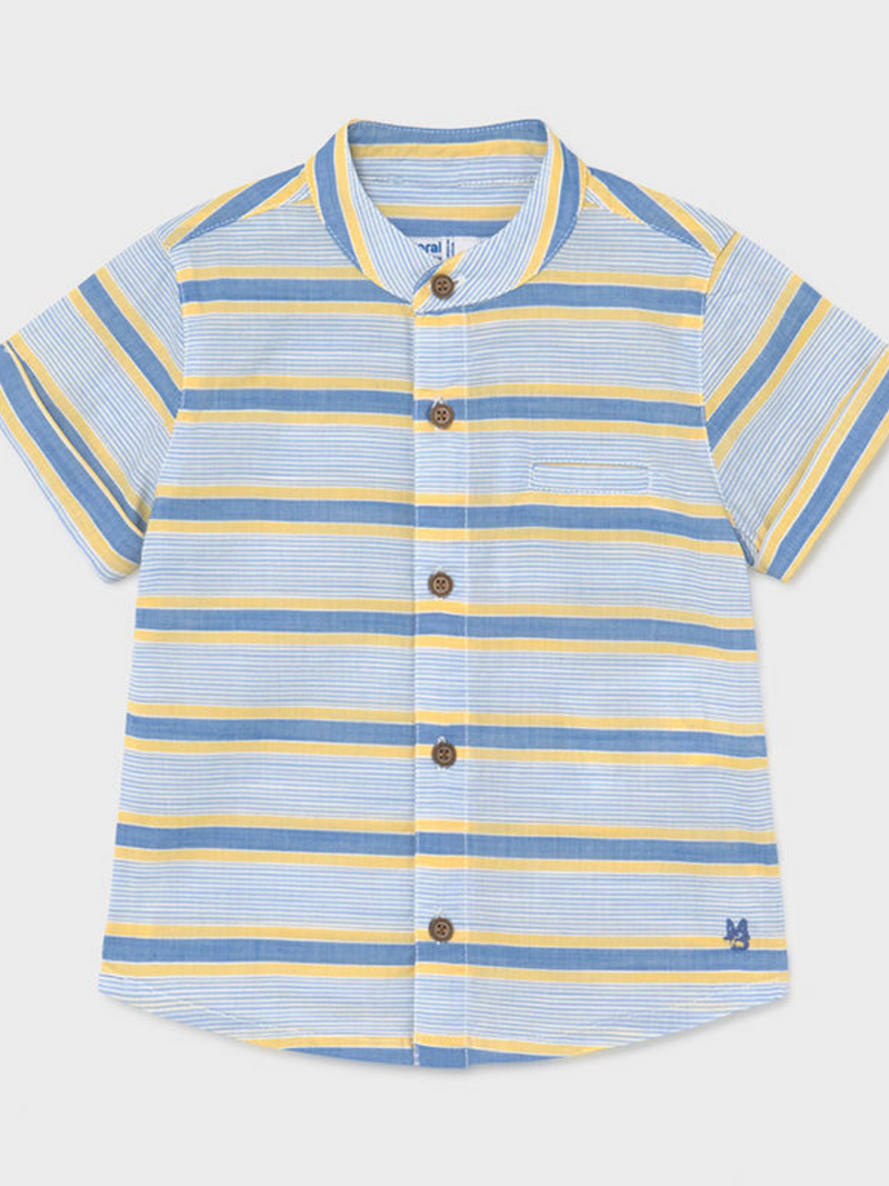 Blue Yellow Stripe Shirt