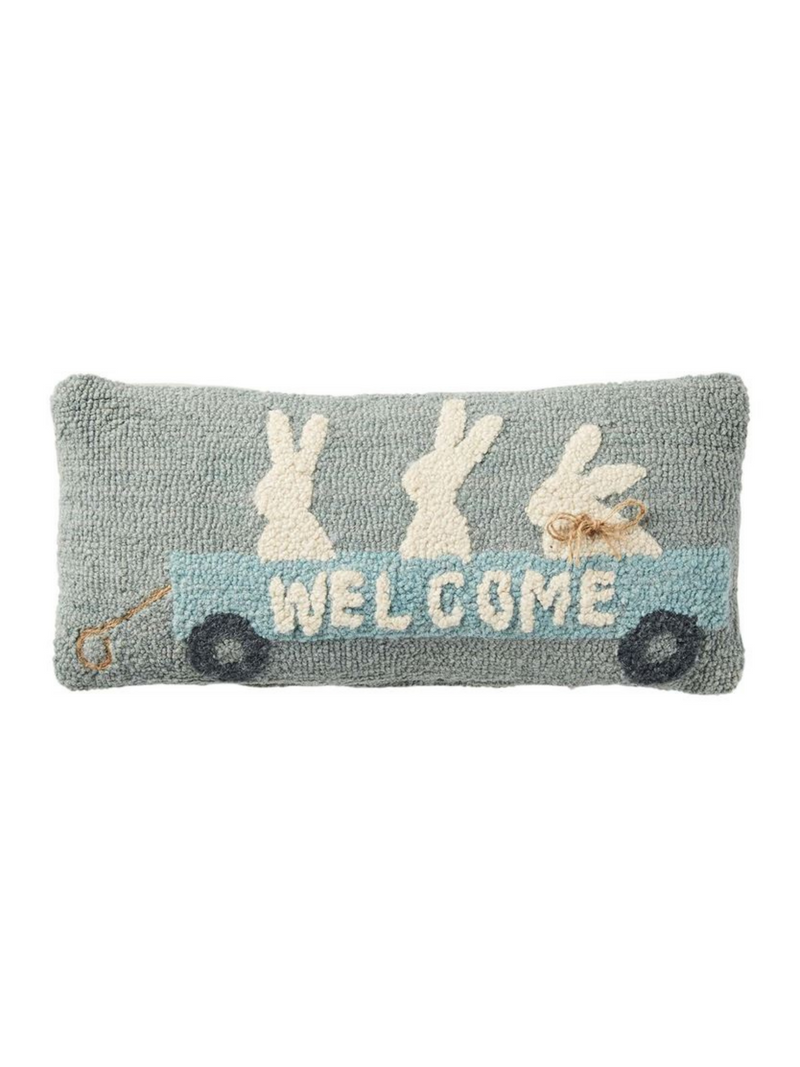 Bunnies Wagon Hook Pillow