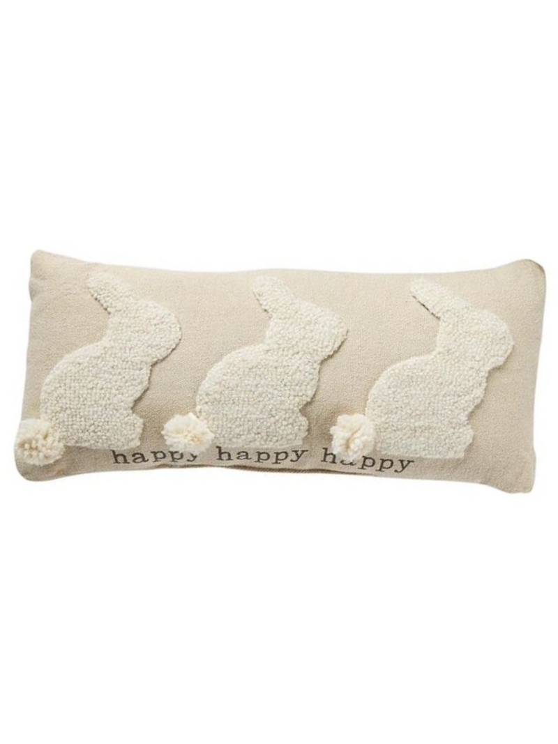 Three Bunnies Hook Pillow