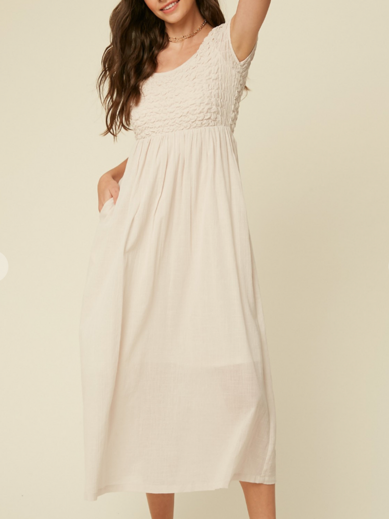 Savannah Natural Maxi Dress